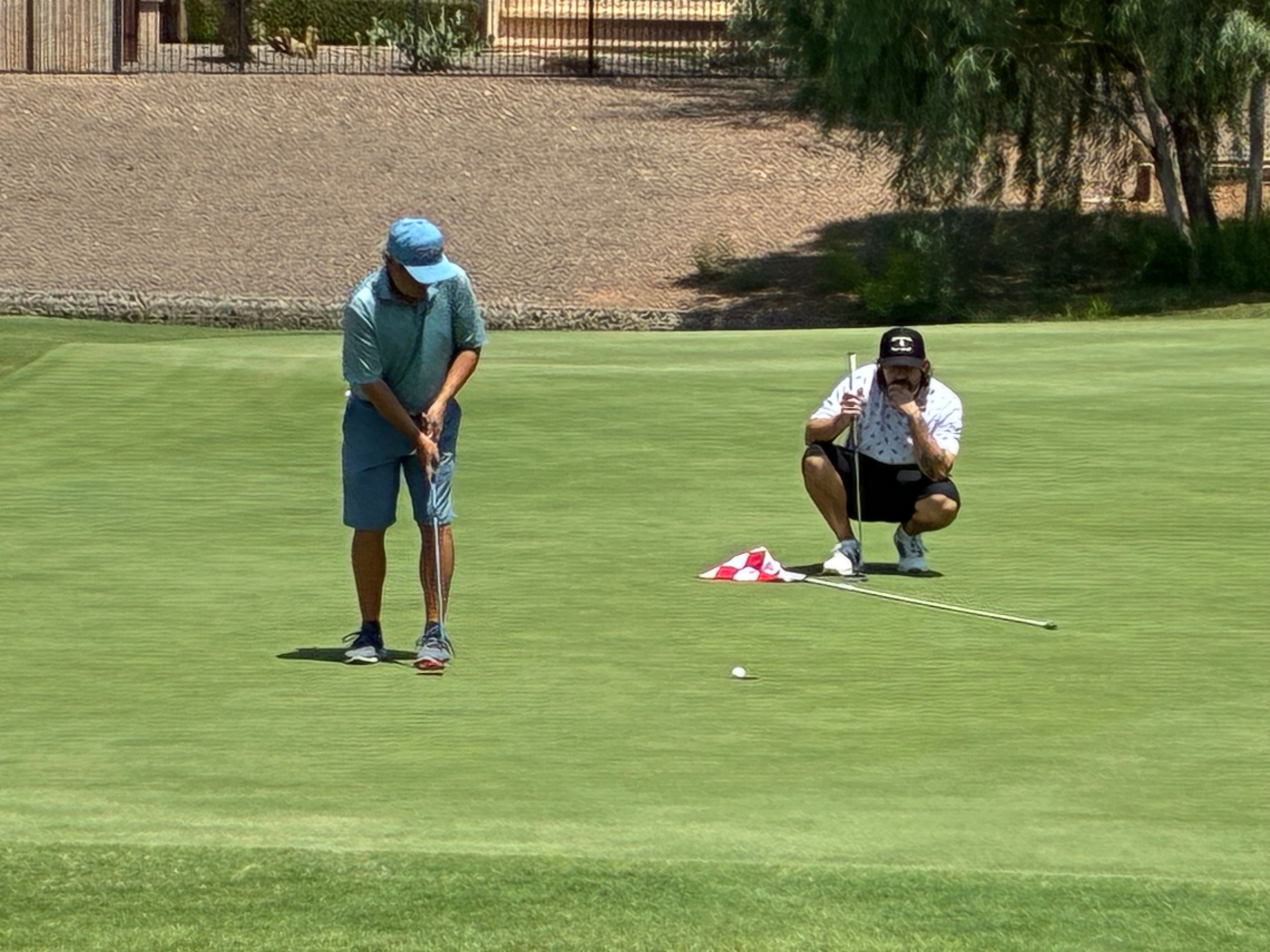 Brad Pilon's winning putt on the second playoff hole at Copper Canyon Golf Club